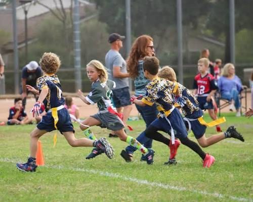 Coaching flag football